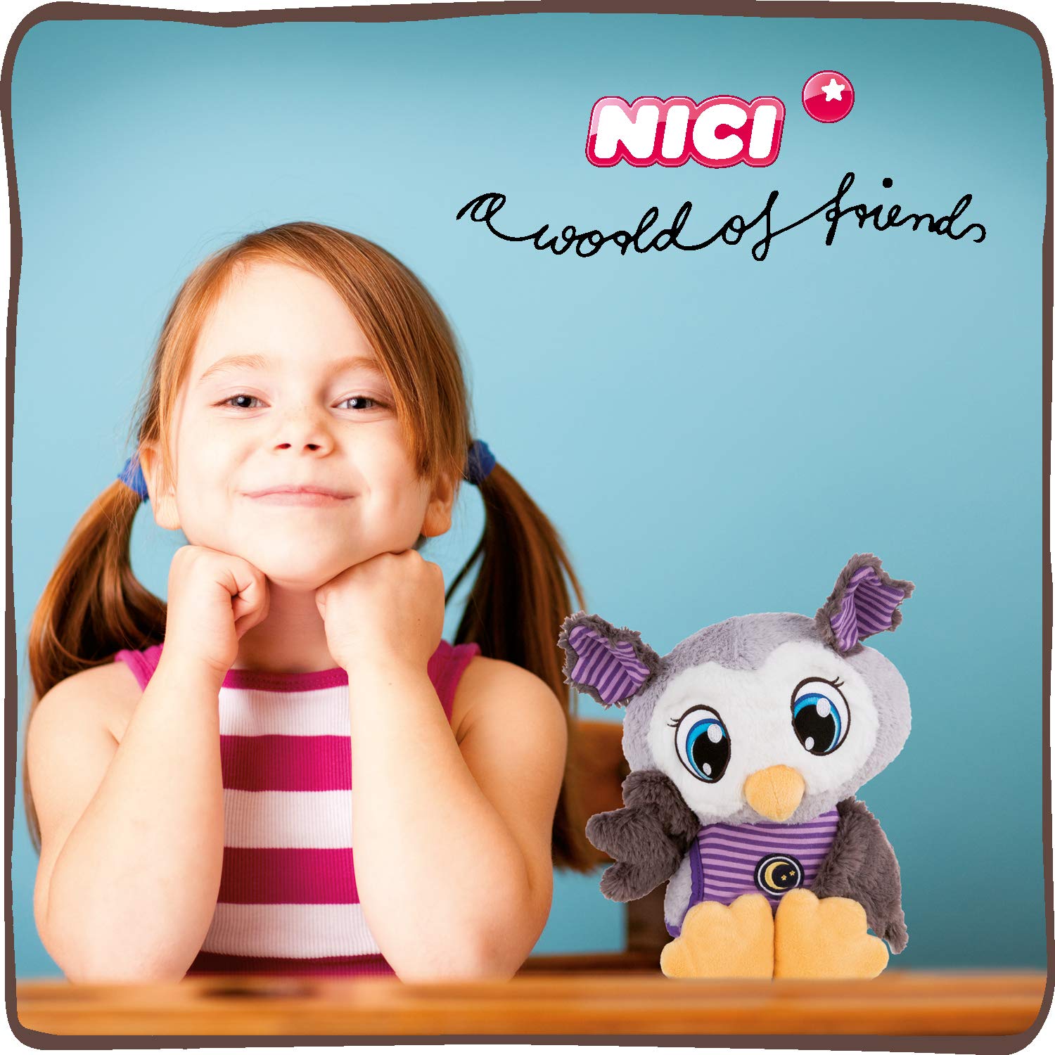 NICI Olafina 43951 - Peluche de búho para Dormir, 38 cm, para niños, niñas y bebés