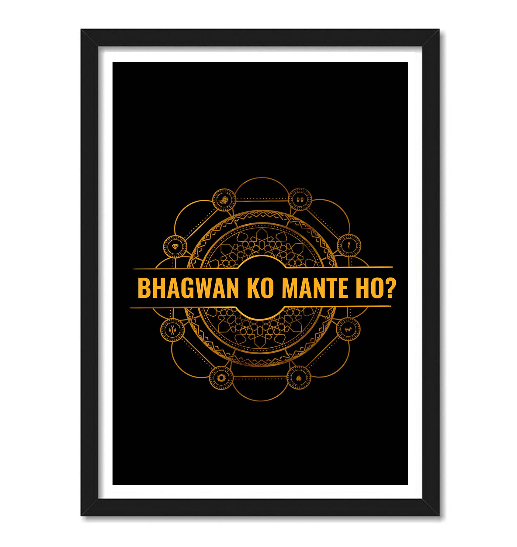 Good HopeGood Hope Sacred Games Bhagwan poster Frame For Room & Office (10inch X 13inch, Framed)