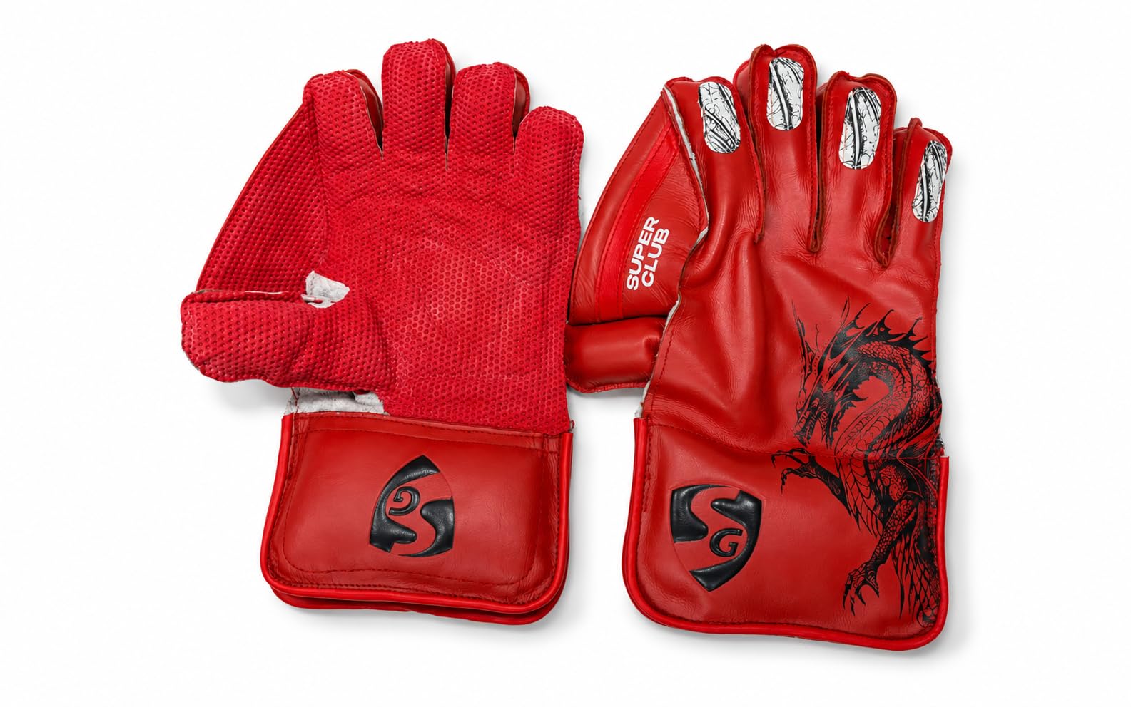 SG Super Club Wicket Keeping Gloves -Red-W.K. Gloves-Youth- (13-17yrs)-picture-24
