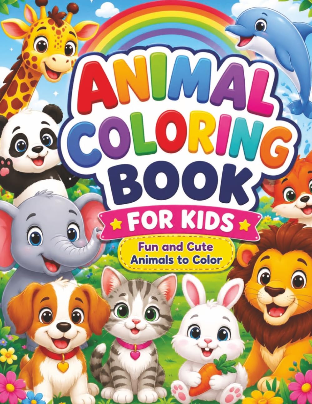 Animal Coloring Book: Fun and Cute Animals to Color