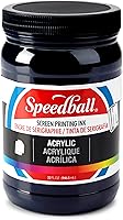 Vista 13 de Speedball 004657 Tinta acrílica para serigrafía, 32.0 fl oz, 32 onzas líquidas, color negro