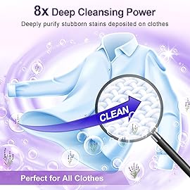 Binbata Laundry Detergent Sheets, 200 Loads Lavender Scent Hypoallergenic Eco-Friendly, Biodegradable Plastic Free Liquidless Laundry Sheets Suitable for Sensitive Skin