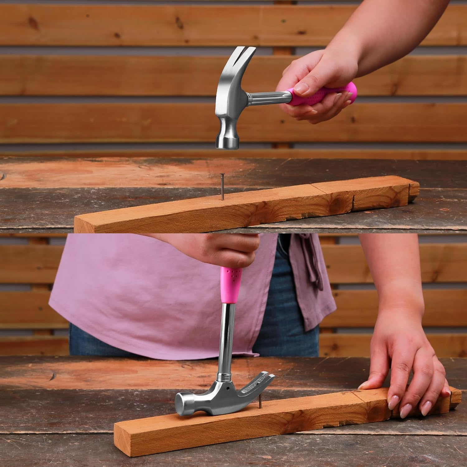 DEKO Juego Herramientas Rosa 110 Piezas, Kit de Herramientas básico para Damas para mujer con Bolsa de Transporte Fácil, para Bricolaje y Reparaciones Diarias