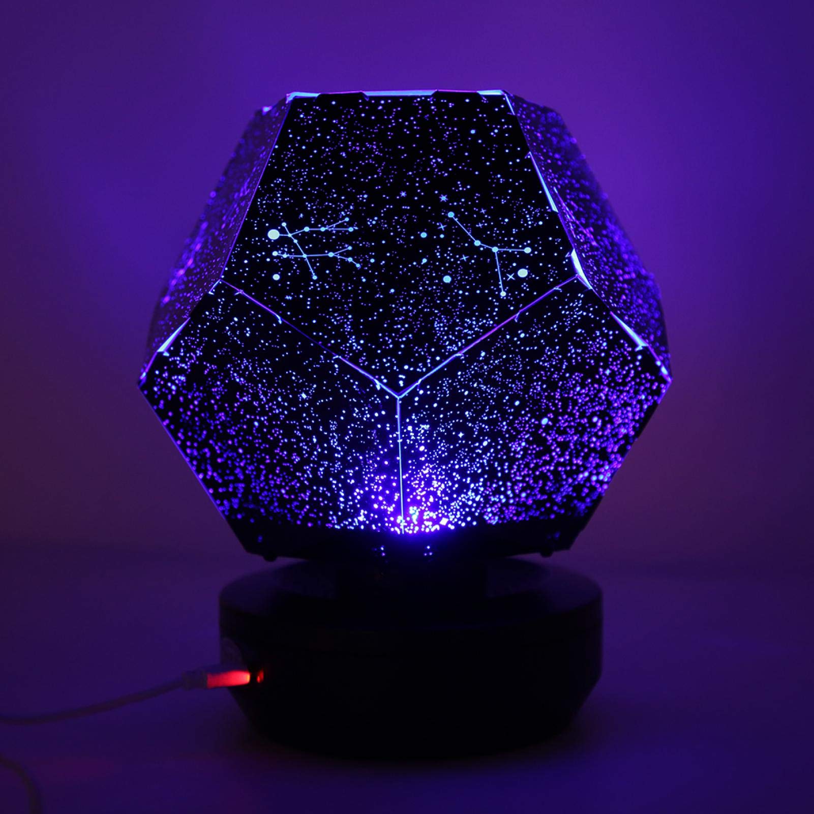 JackskingJacksking Night Light Projector, Colorful Starry Sky Light Rotation Projection Lamp USB Powered Birthday Party Decoration Valentines Gifts(Blue)