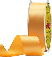 Vista 132 de Cinta de satén plateada de doble cara de 1-1/2 pulgadas x 50 yardas, cinta plateada de poliéster para envolver regalos, muy adecuada para bodas