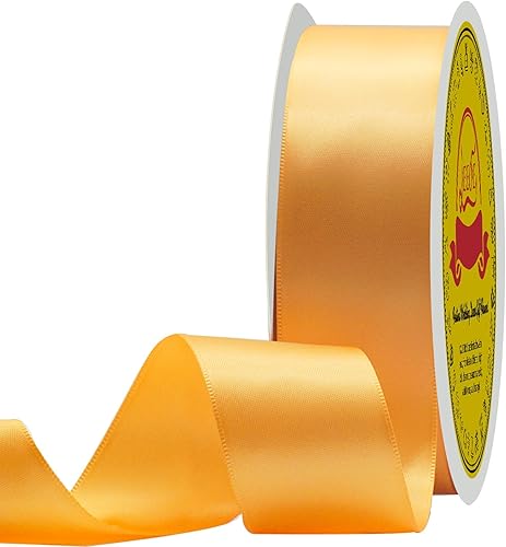 Miniatura 657 de Cinta de satén verde esmeralda de doble cara de 1-1/2 pulgadas x 50 yardas, cinta de poliéster verde esmeralda para envolver regalos, muy adecuada