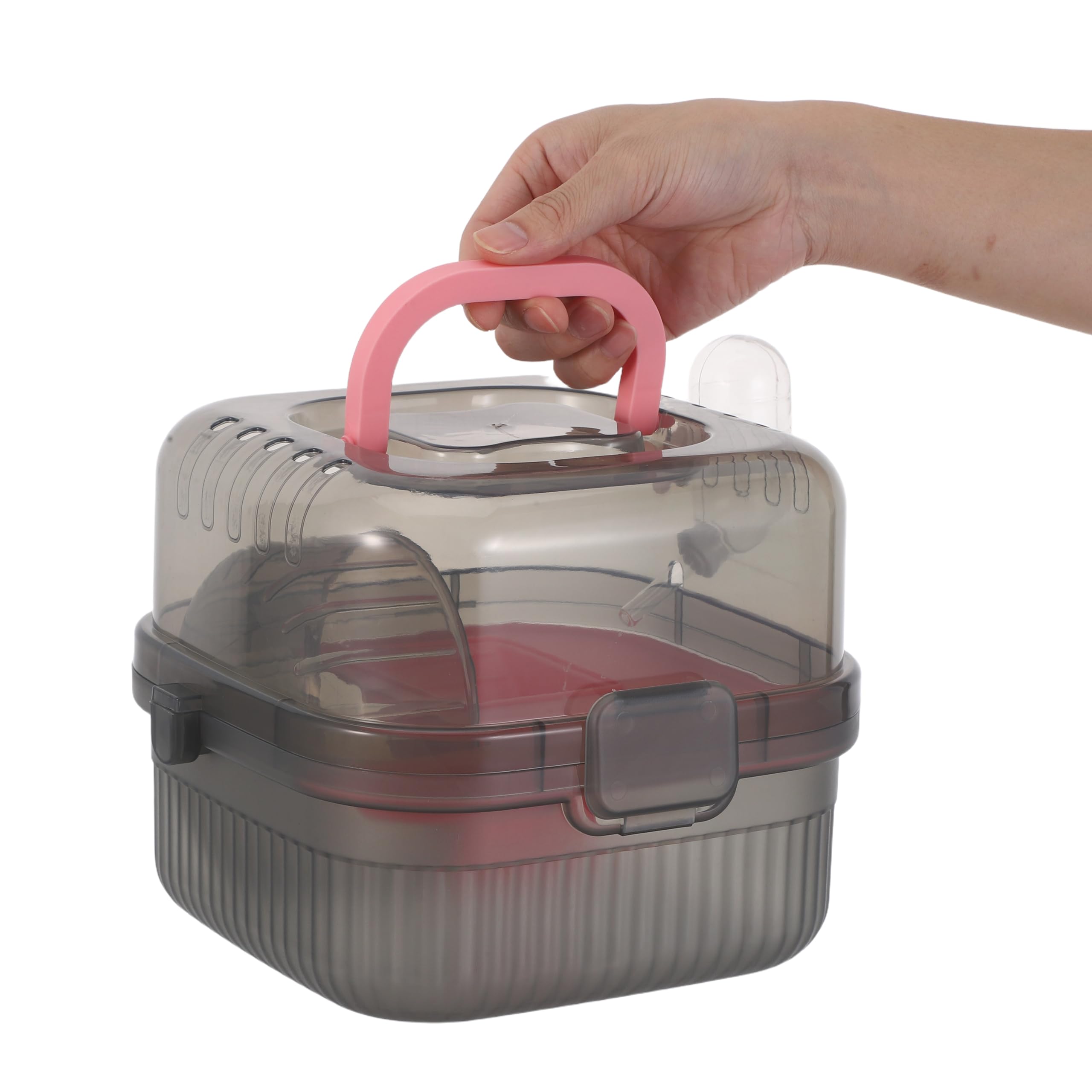 Trasportino Doppio Strato per Piccoli Animali con Materiale Robusto e Sicuro Gabbia Portatile per Criceti Porcellini d Topi e Furetti Spaziosa Custodia da Viaggio per Animali