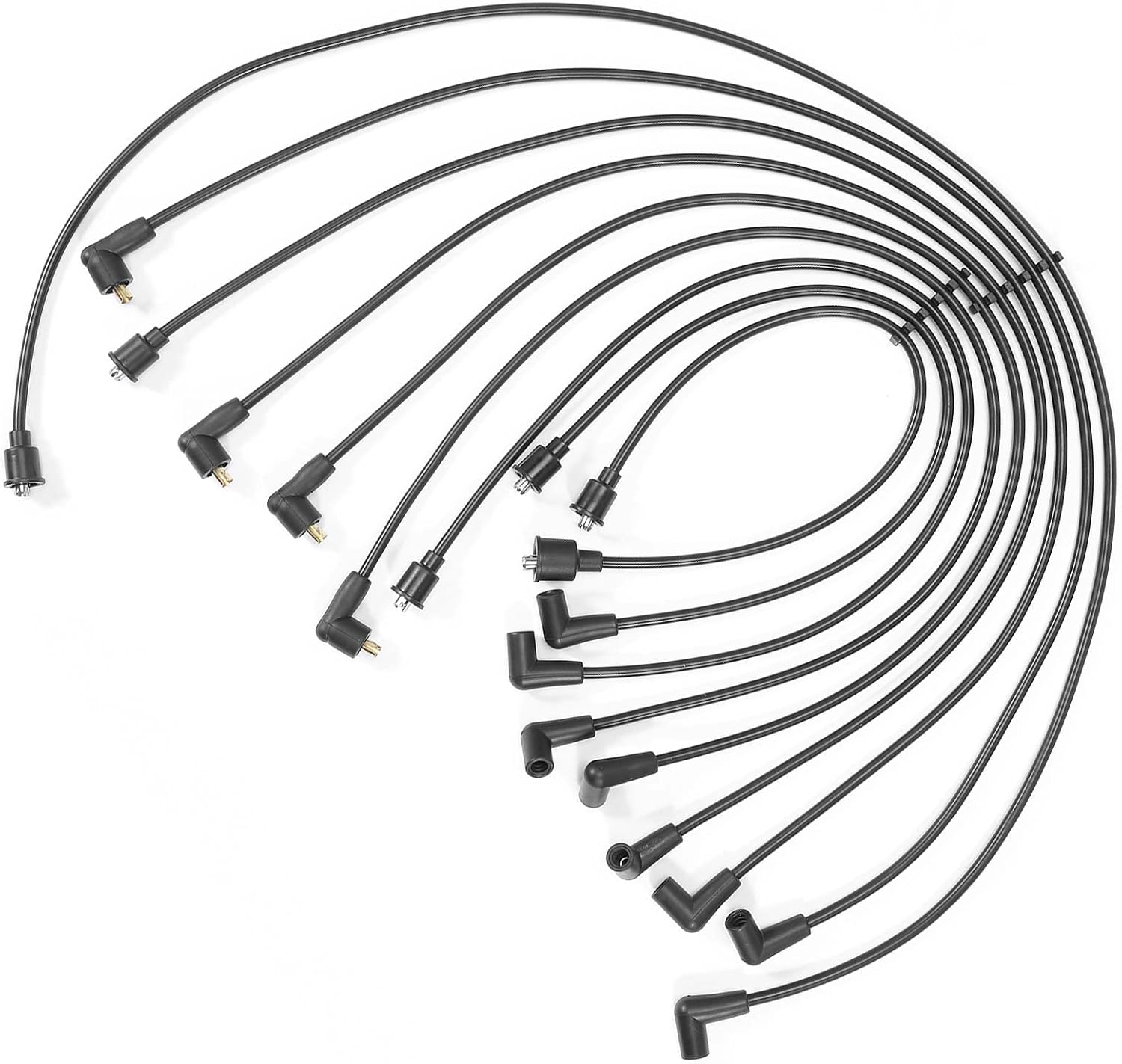 A-Premium Spark Plug Wire Compatible with Chrysler Town & Country 1960-1964 & Dodge Charger 1968-1972, Challenger 1970-1971 & Plymouth Fury, Savoy, 5.9L 6.3L 7.2L 6.6L 7.0L, 9-PC Set