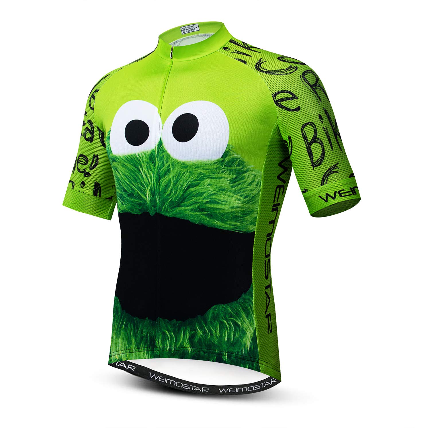 Cycling Jersey Men Bike top Short Sleeve MTB Shirt Zip Mountain Road Clothing Bicycle Clothes Summer Pro Team Sports Riding Racing Cycle Jersey Breathable Green XXXL