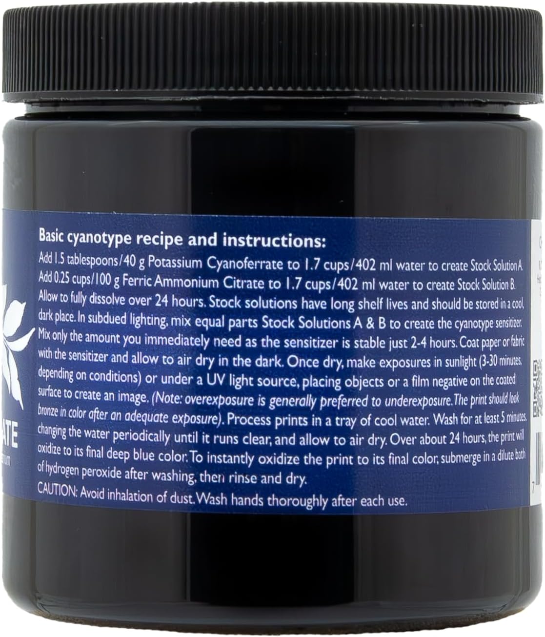 Jacquard Potassium Ferricyanide, 16oz Jar – Use with Ferric Ammonium Citrate for Cyanotype