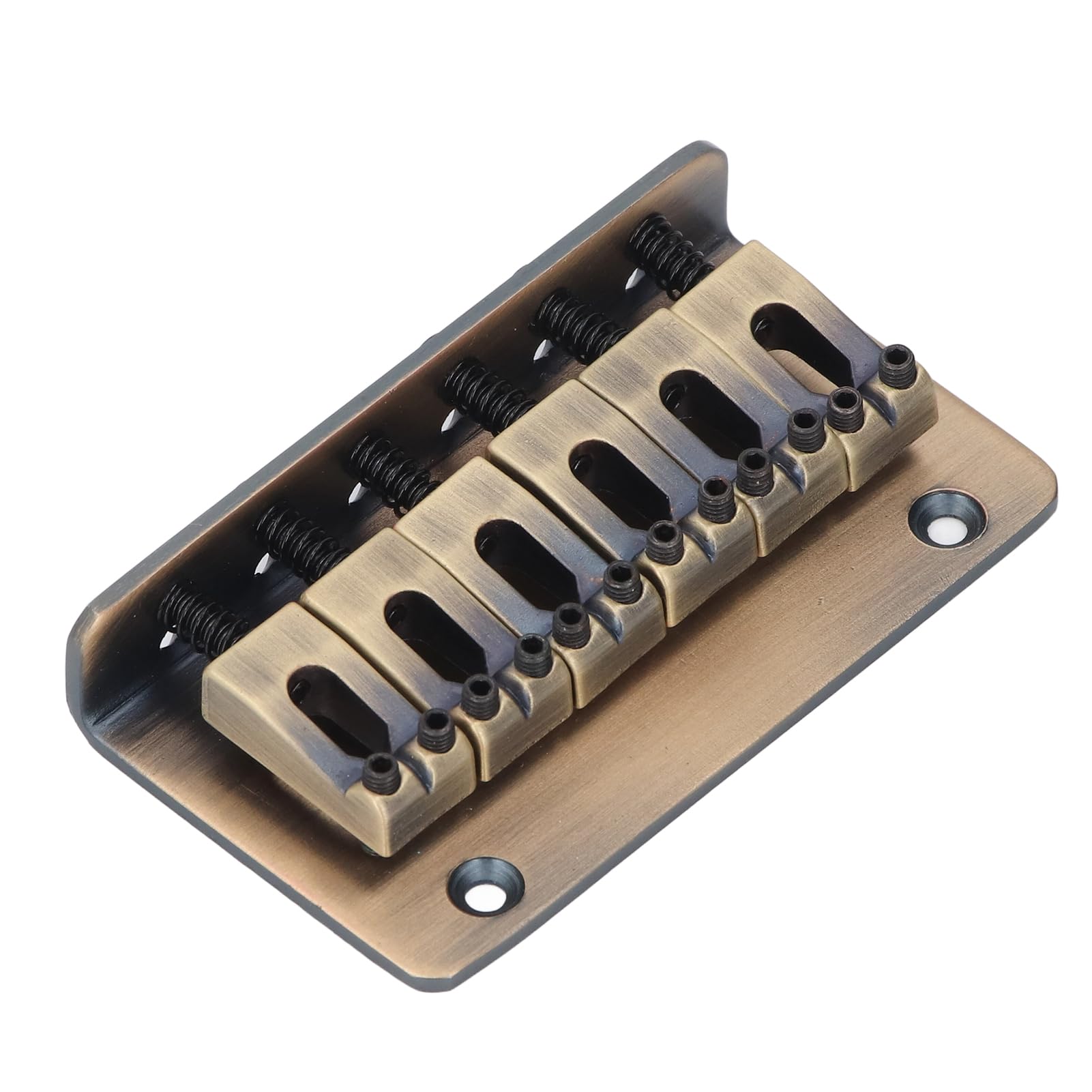 Dioche Mostek Gitarowy Mostek do Gitary Elektrycznej Aluminiowy 6 Strun Wymiana Skośnej Głowicy-trwałe Akcesorium Gitarowe Zapewniające lepszą jakość Dźwięku