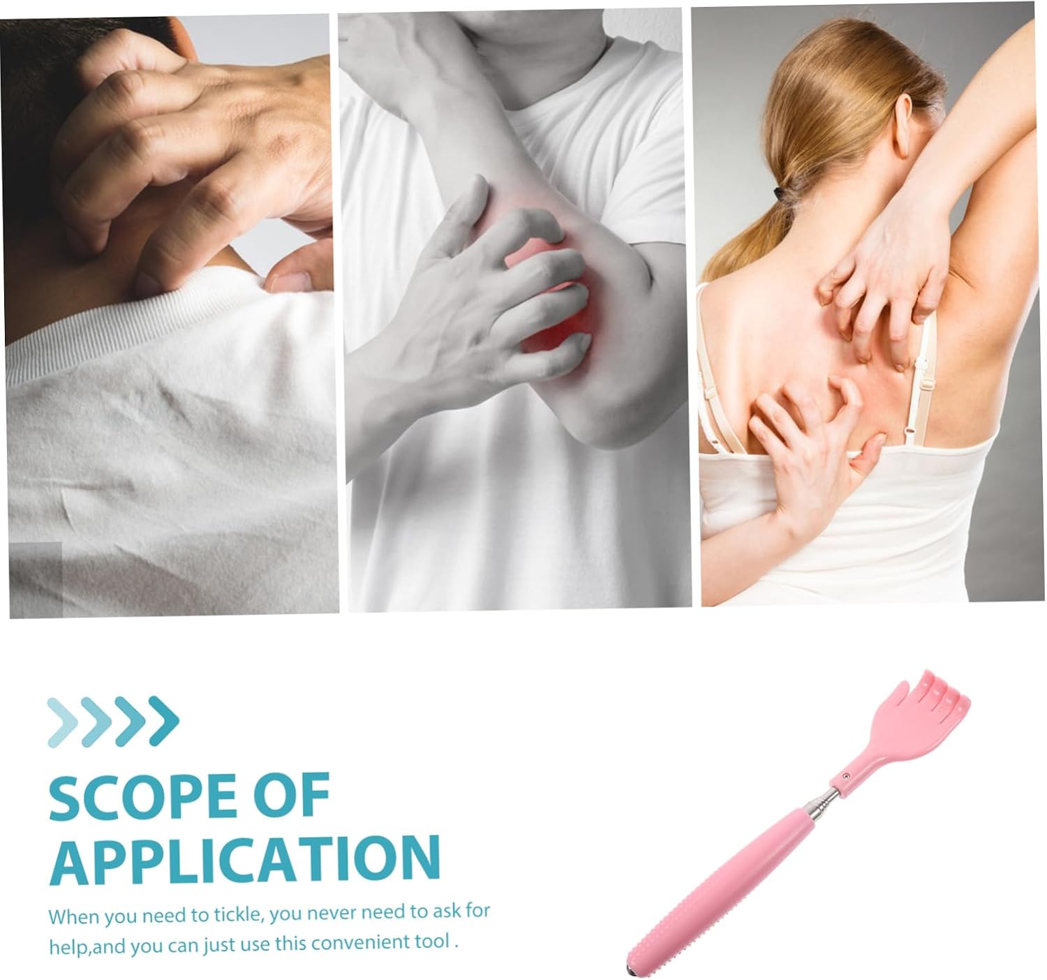 Stainless Steel Back Scratcher Massager Telescopic for Elderly Adults