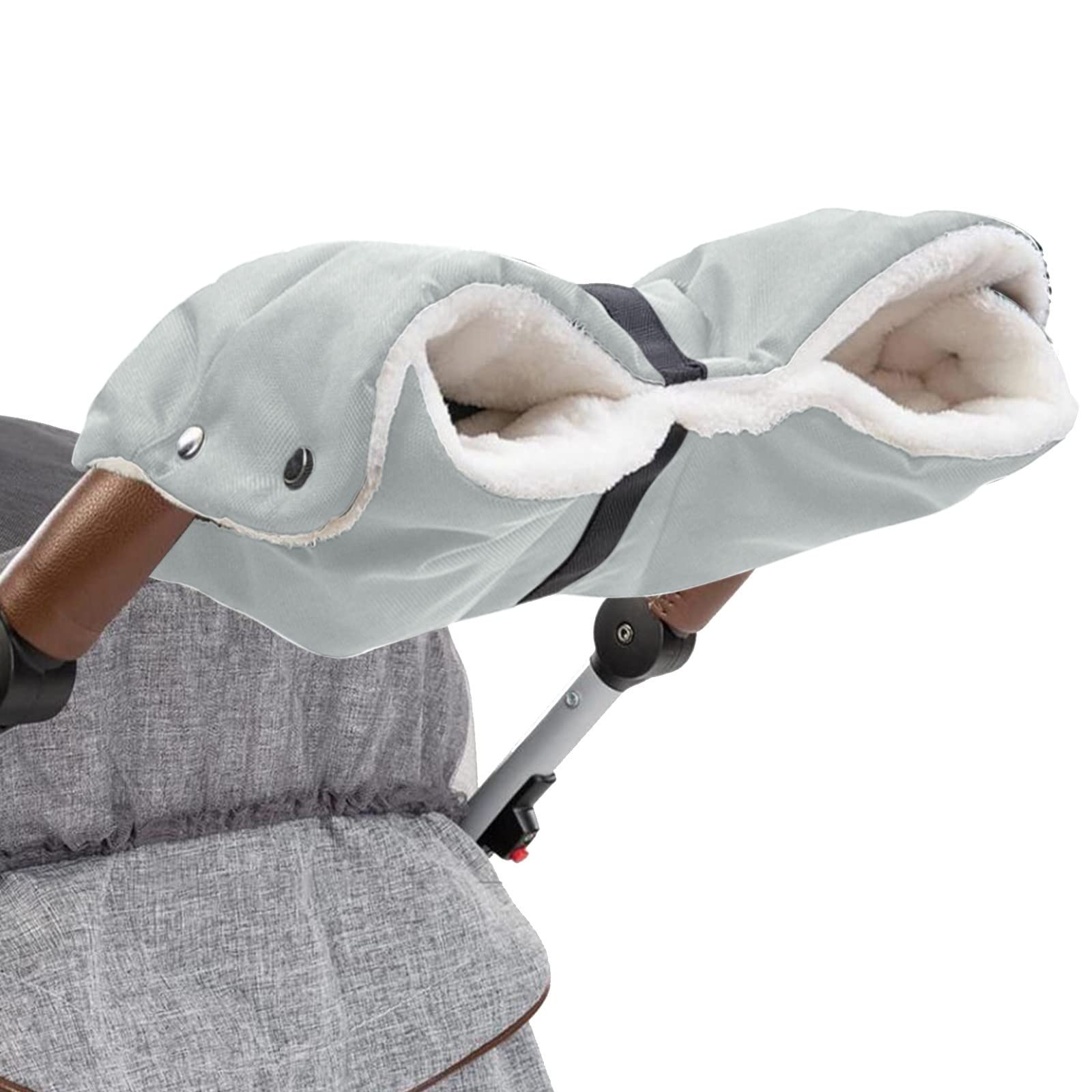 Pram Gloves for Stroller Waterproof Fleece Hand Muff Pram Warm Winter Pushchair Gloves Windproof Hand Warmers Breathable Anti-Freeze Extra Thick Baby Stroller Muff