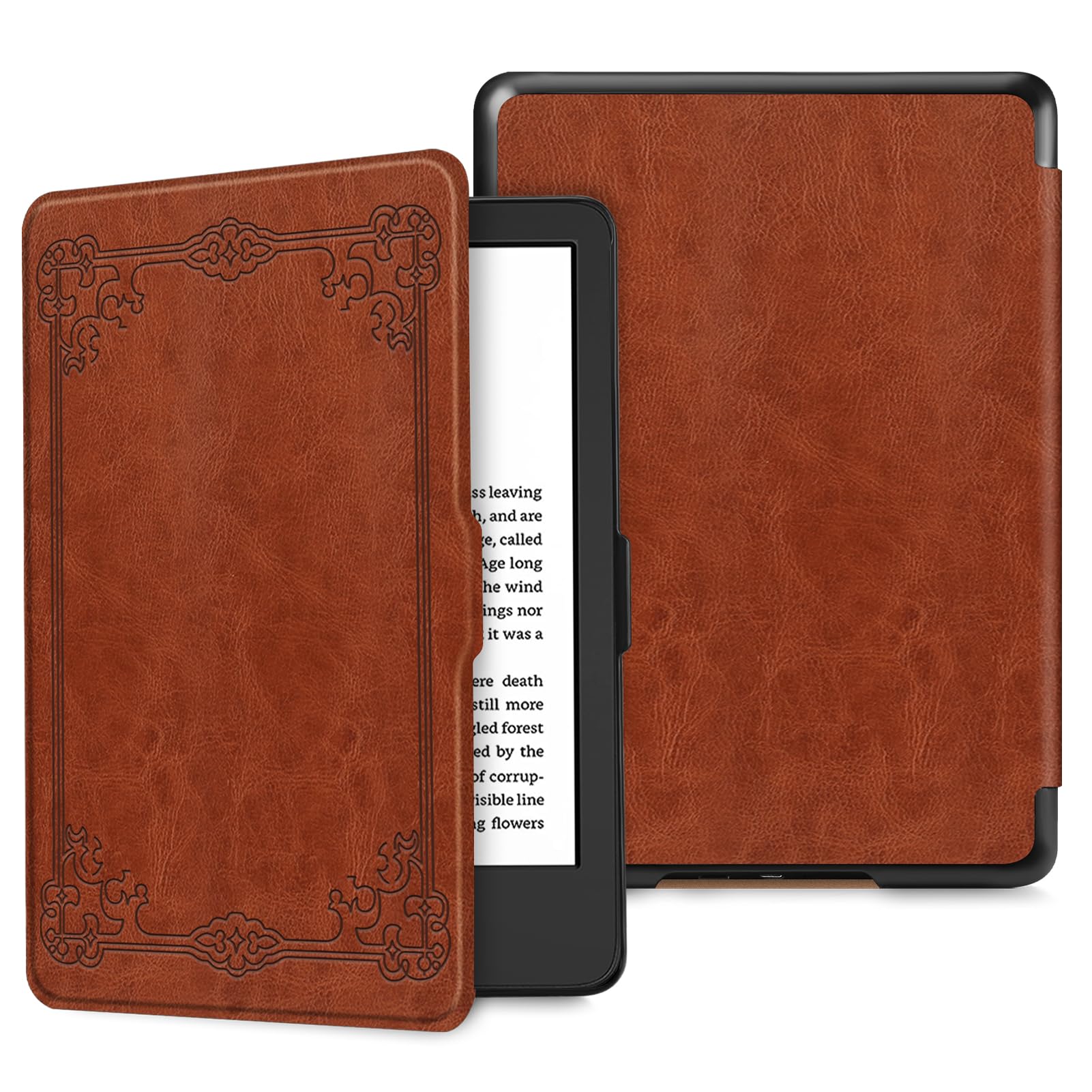 Fintie Slimshell Case for 6" Kindle 2024/2022 11th Generation, Brown