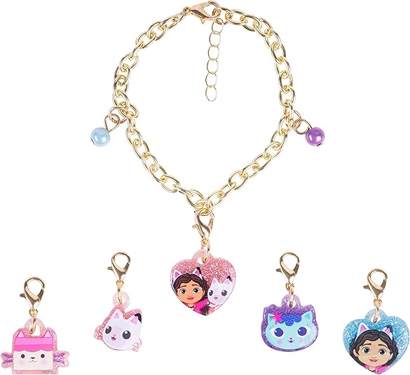 LUV HER Girls Add A Charm Toy Bracelet and Costume Jewelry Box Set - Ages 3+