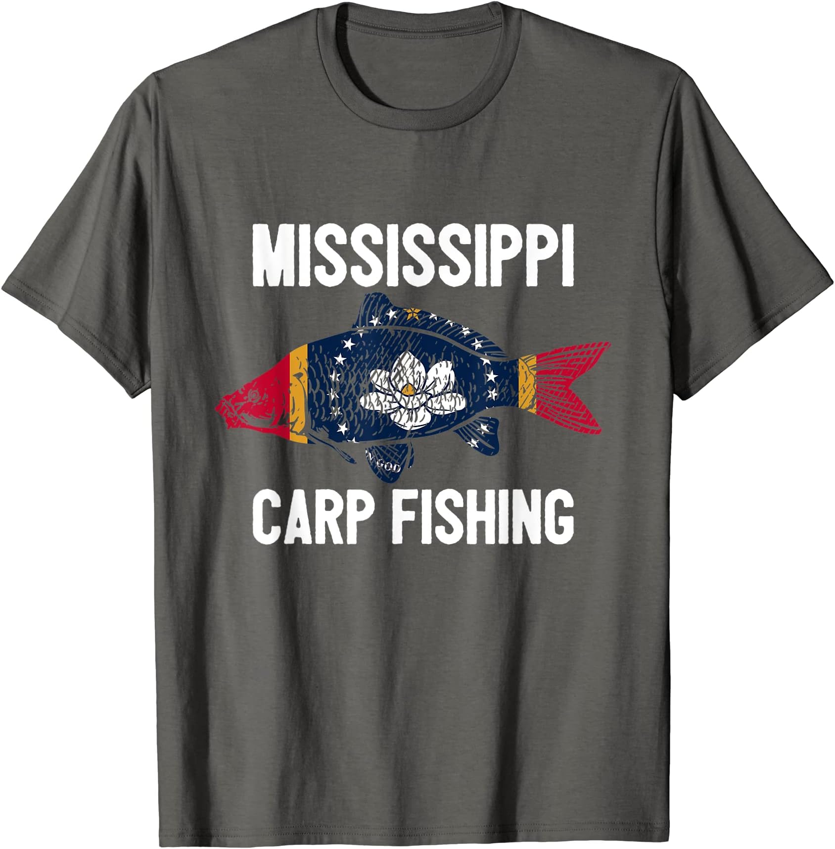Mississippi Carp Fishing Angler American Carp Angling USA T-Shirt