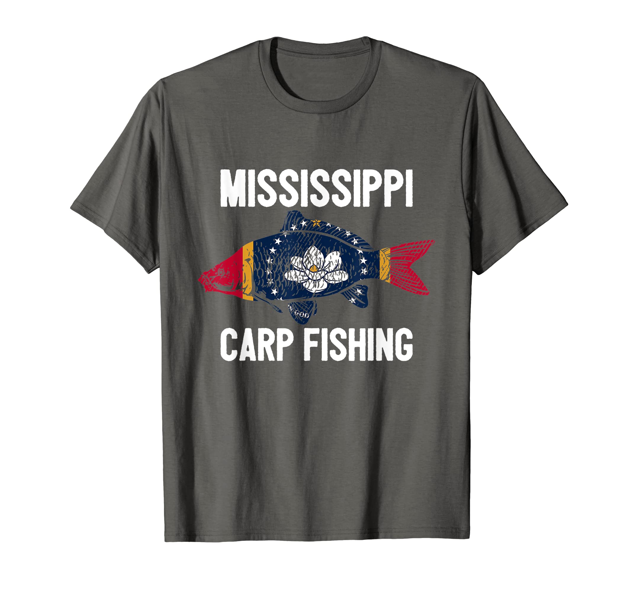 Mississippi Carp Fishing Angler American Carp Angling USA T-Shirt