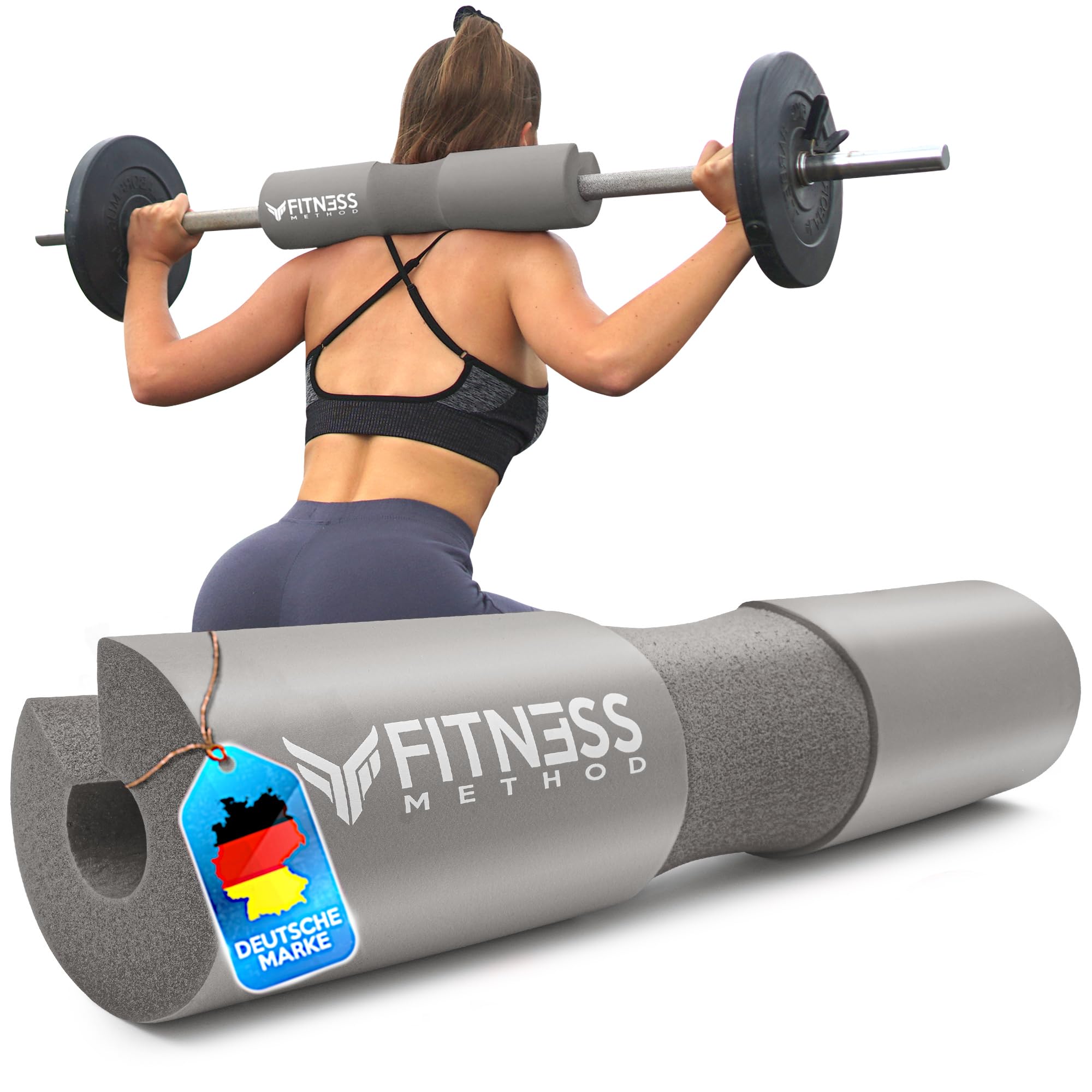 Coussinet d'haltère long hip thrust protection squat Velcro