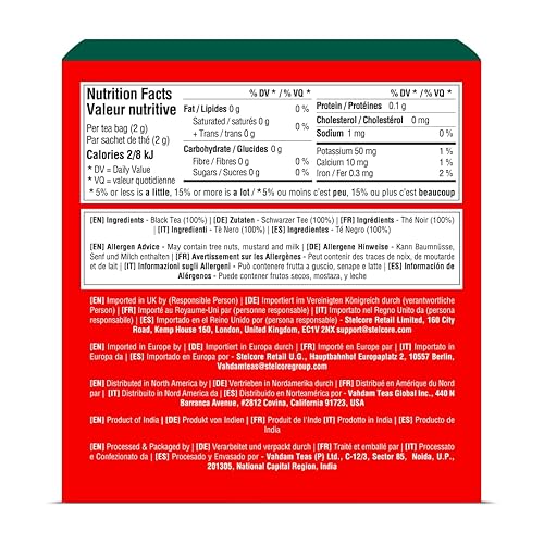 Miniatura 10 de VAHDAM - Té de hierbas con cúrcuma y especias (15bolsitas de té piramidales), mezcla de cúrcuma, pimienta negra, canela, esencia de bergamota,