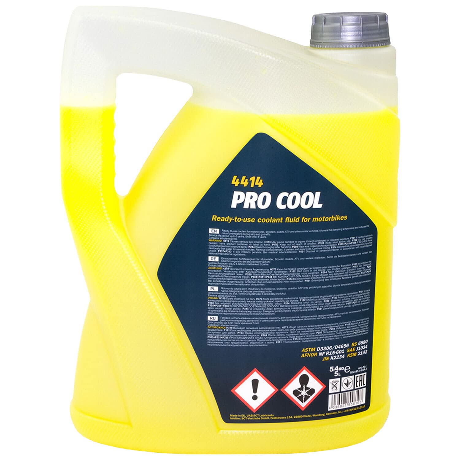 Kühlerfrostschutz Kühlmittel Fertiggemisch MANNOL Pro Cool 4 X 5 Liter