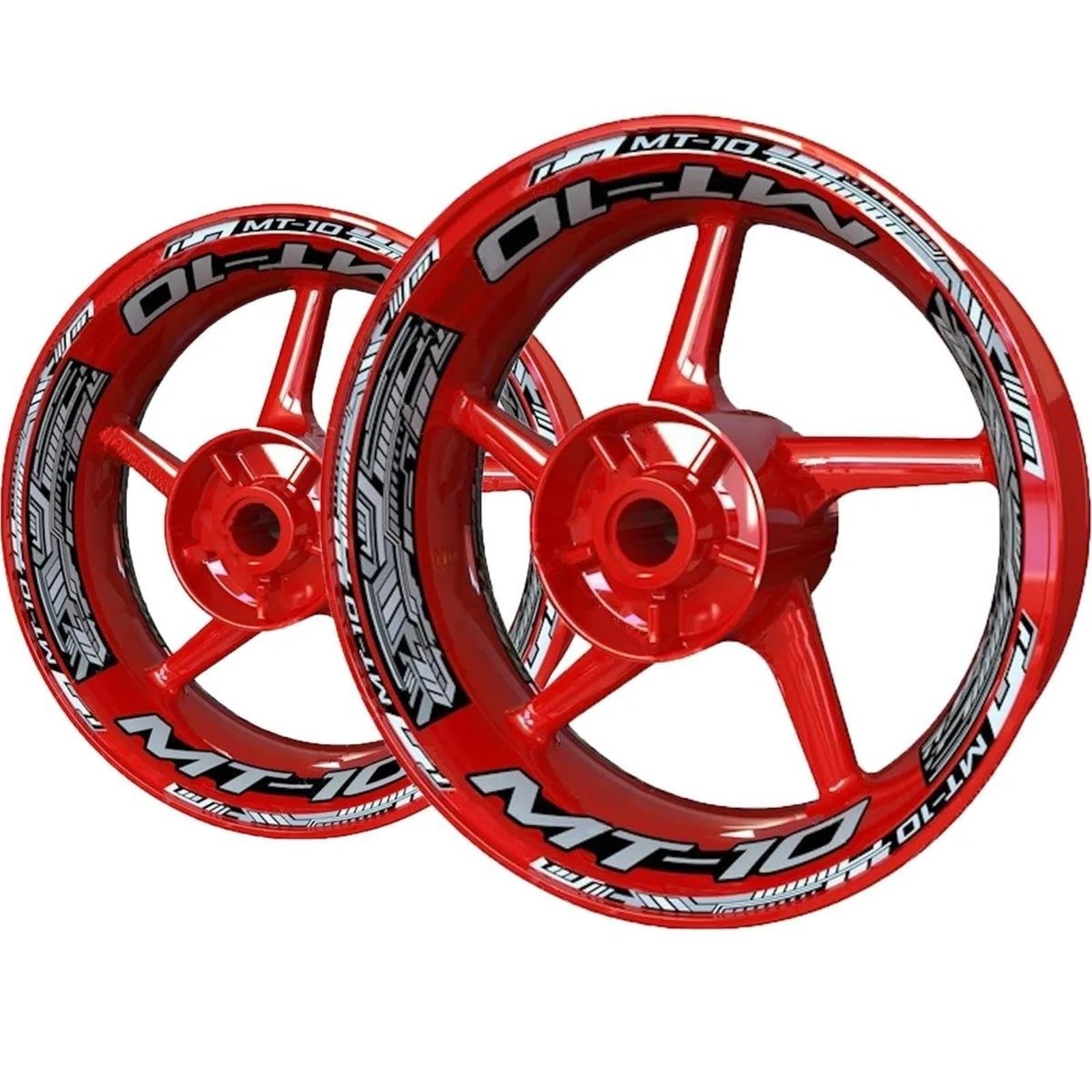 Wheel Stickers Motorcycle Wheel Rim Sticker for MT10 MT-10 MT 10 Stripe Reflective Decal Stickers Hub Waterproof Decals Kit Rim Reflective Decal