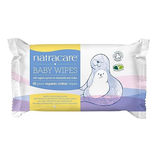 NATRACARE Wipe Organic Cotton Baby, 50 unidades