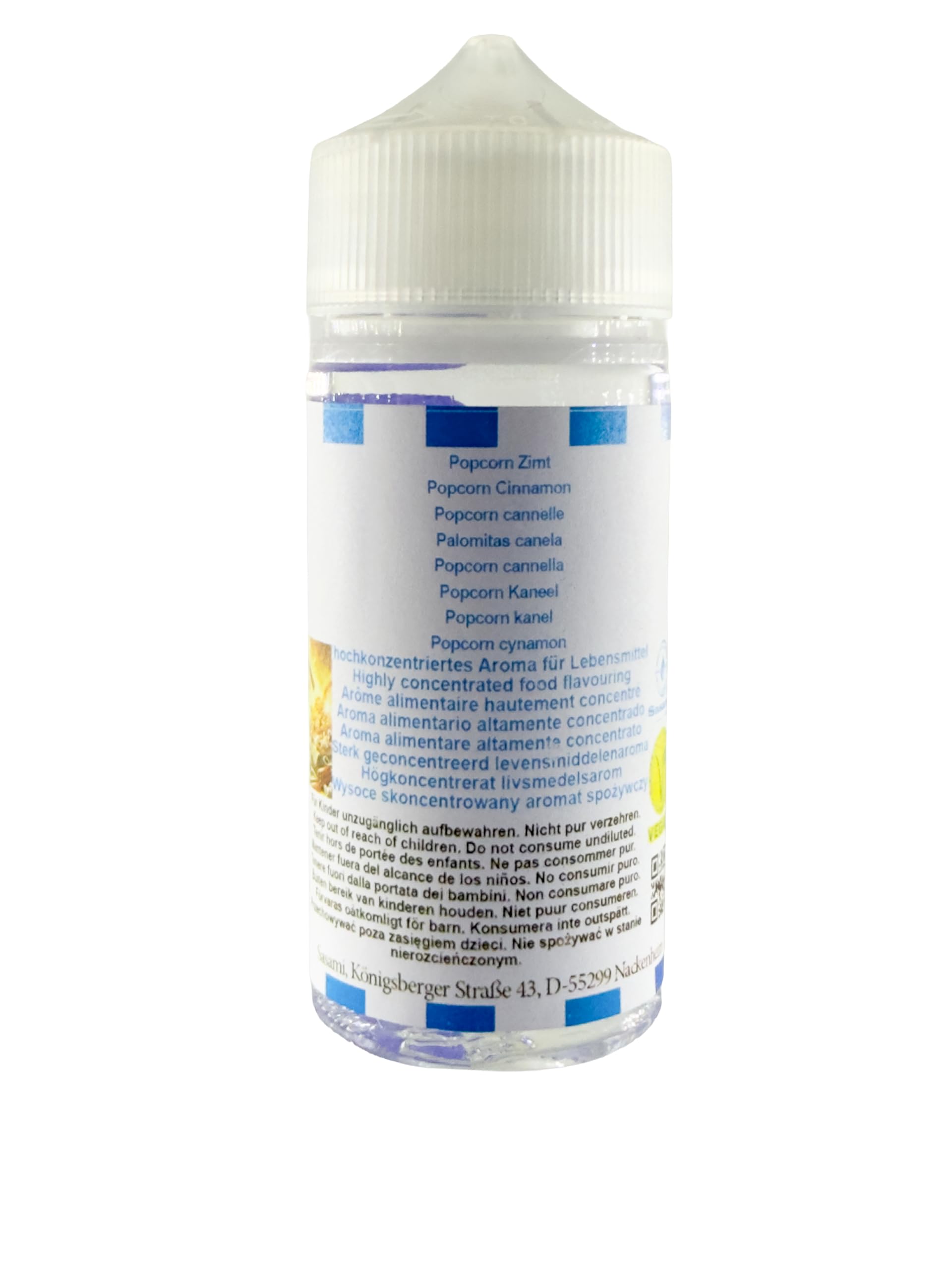 Popcorn Zimt Aroma Konzentrat - Vegan - Sasami - 100ml