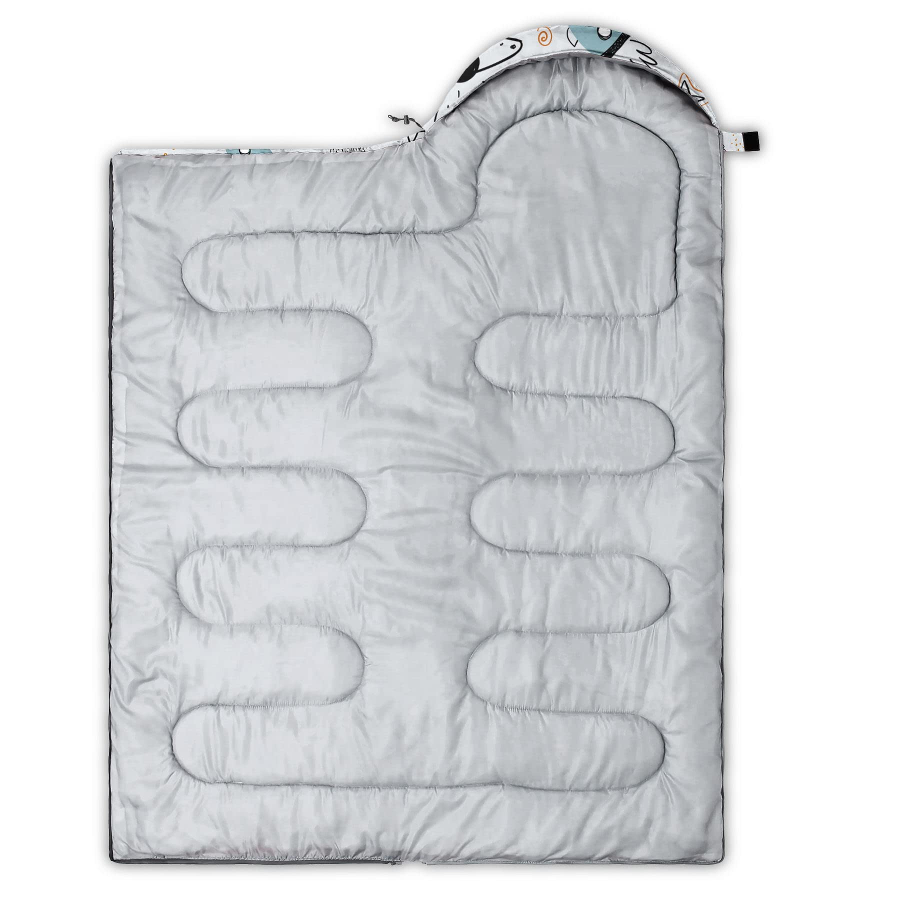 HOSIMA Saco de dormir para niños, niñas, impermeable, para camping, senderismo, exterior, viajes, caza, con bolsas de compresión