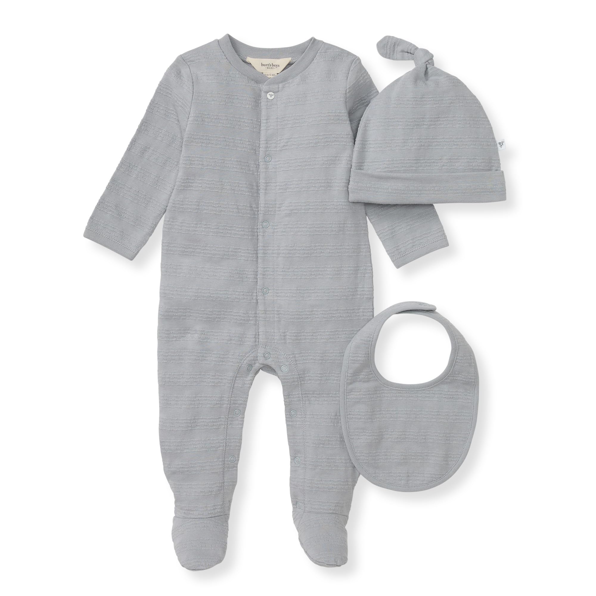Burt's Bees Baby Zestaw dla niemowląt i małych dzieci Niemowlęta - chłopcy Jumpsuit, 100% Organic Cotton One-piece Romper Short Or Long Sleeve Shortall Coverall