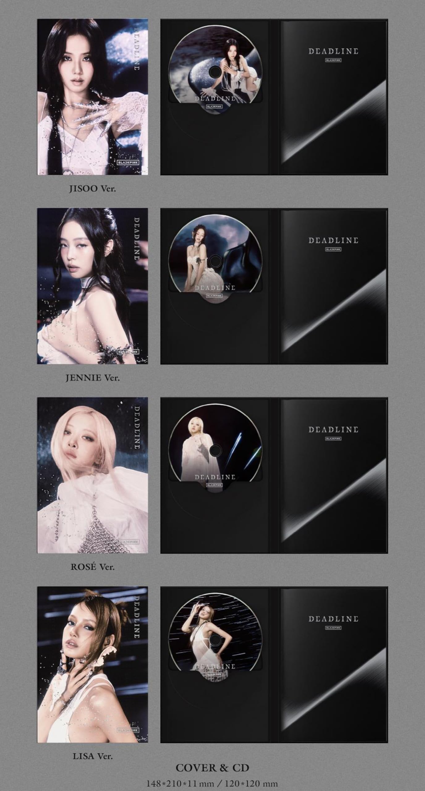 Amazon.com: BLACKPINK DEADLINE 3rd Mini Album (SILVER Ver._LISA