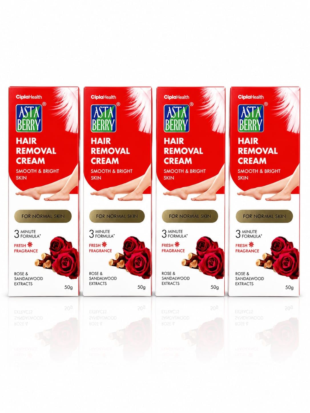 Asta beeery Skin Brightening Hair Remover Cream 60gm, Pack of 4 (4 x 50g) Hair Removal Cream for Girls & Women for All Skin types-image-48