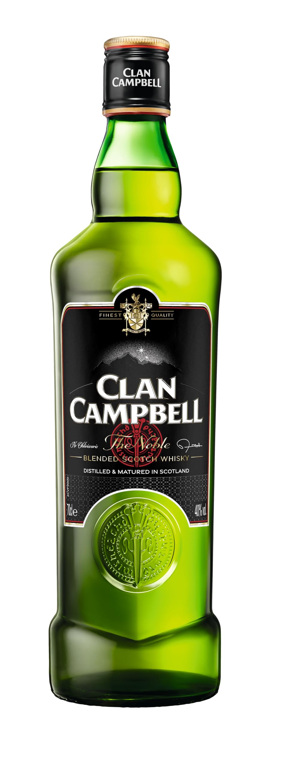 CLAN CAMPBELL THE NOBLE (1 x 700 ml) – Schottischer Whisky mit Blumen- & Vanillenoten, Scotch Whisky kombiniert die besten Grain- & Malt Whiskys Schottlands – 40% Vol.