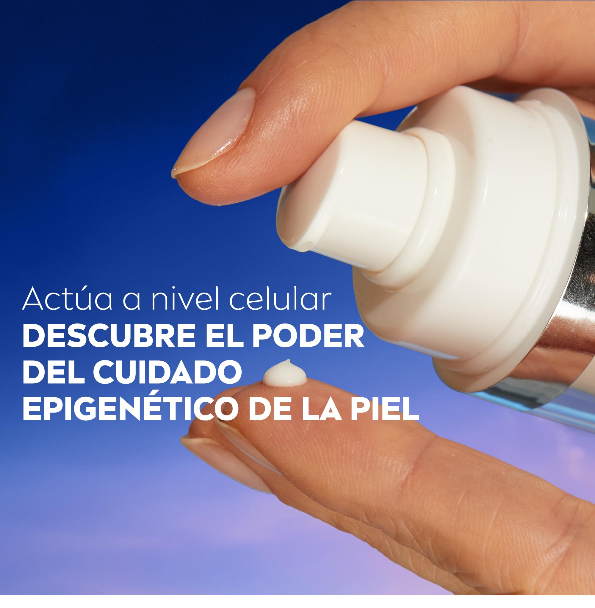 NIVEA Cellular Epigenetics - Serum Facial Rejuvenecedor con Epicelline - Cuidado facial Antiedad - 3 Tipos de Ácido Hialurónico - Revierte la Edad de la Piel - Todo tipo de pieles - 30 ml