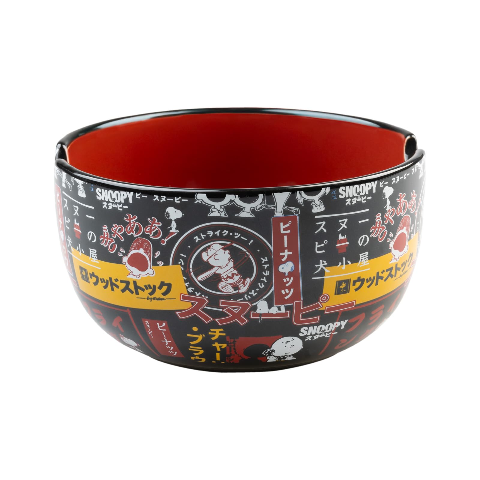 Grupo Erik Ciotola Ramen Snoopy - Ramen Bowl 900 ml, Ciotole Cucina Giapponese con Bacchette, Adatta per Lavastoviglie e Microonde | Insalatiera Snoopy Gadget | Snoopy Merch, include bacchette, regali Snoopy per le donne