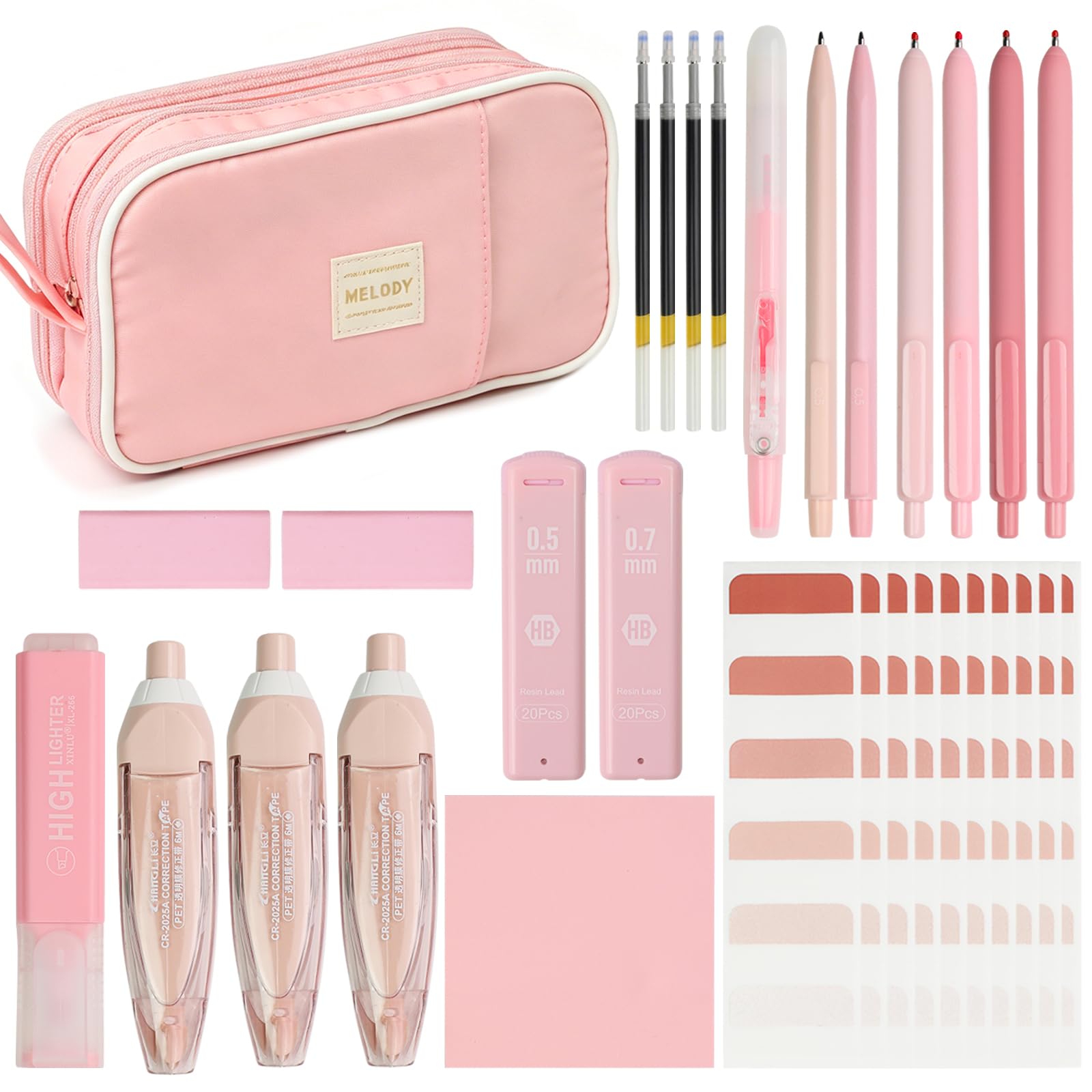 Aesthetic Stationery Supplies, Stationery Set for Girls, Pencil Case