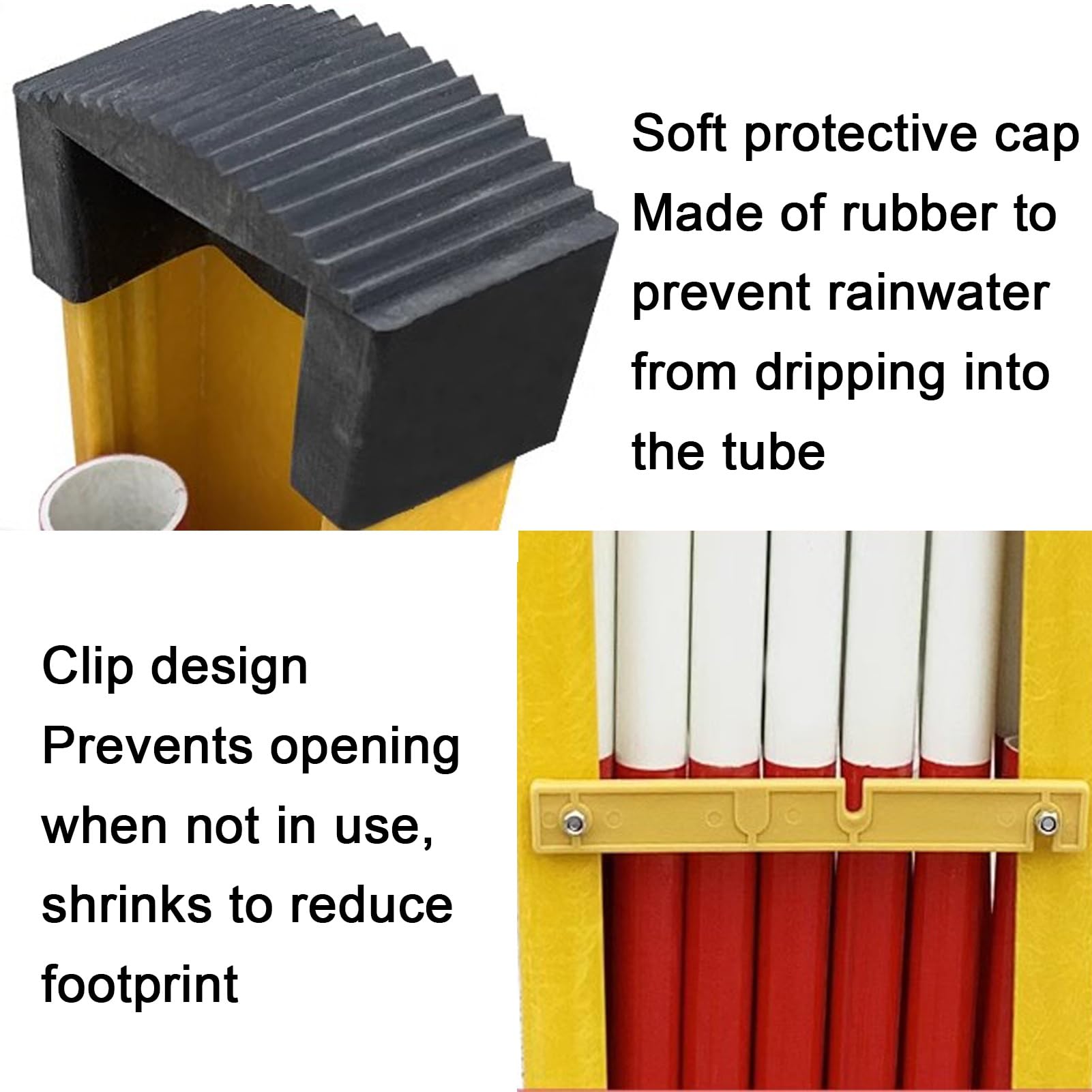 Barrière de Circulation rétractable et Ajustable - Barrière métallique Extensible pour Garage, Magasin, Rues - Clôture de sécurité 1,2 x 1,5 m pour Une sécurité renforcée