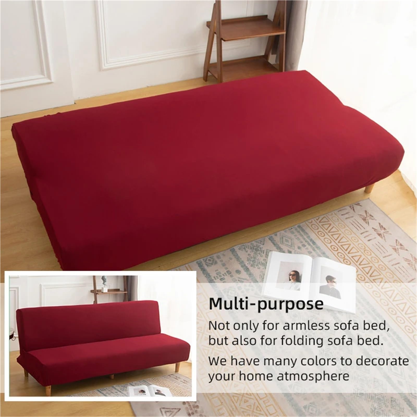 Funda elástica for sofá Cama Tipo futón para Hogar