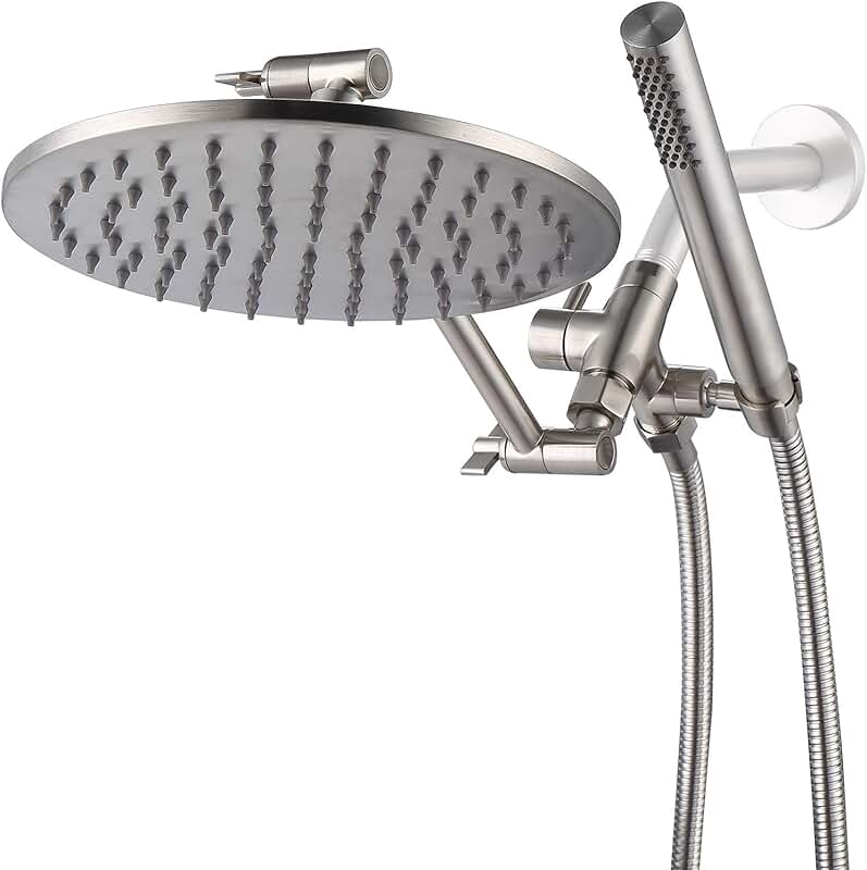 brushed nickel shower heads