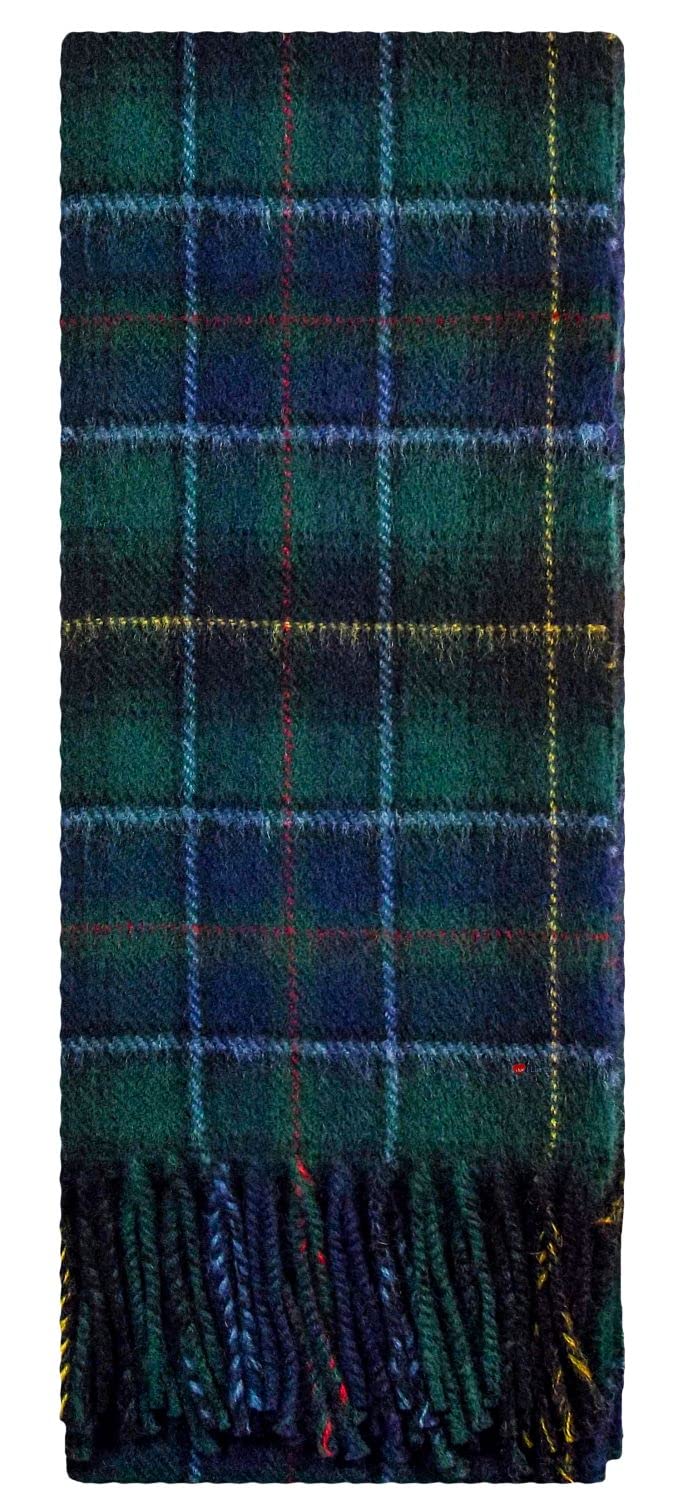 I LUV LTD MacInnes Modern Tartan Plaid 100% Lambswool Clan Scarf Made in Scotland