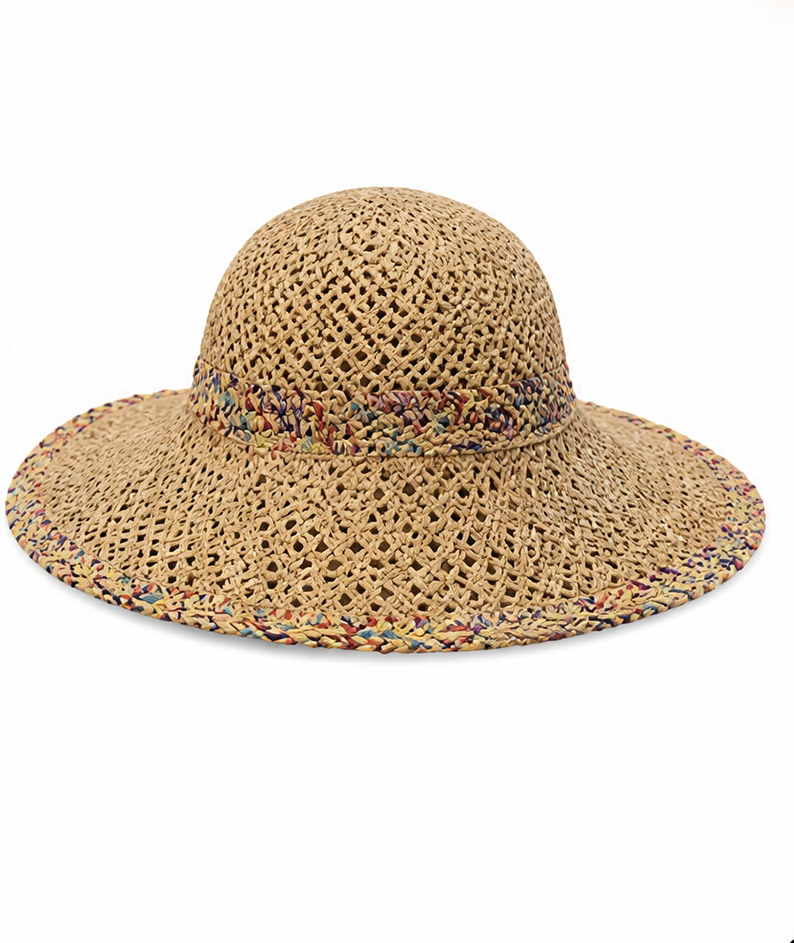 1 Pcs Straw Hat, Sun Hats for Women, Summer Outdoor Beach Hat with Wide Brim for Sun Shade, Foldable Design for Women, Outdoor Travel and Summer Activities Brown-image-32