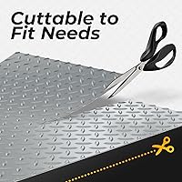 Vista 5 de Geemax Alfombrillas de Piso de Garaje de 7.8 x 18 Pies para Debajo del Automóvil, Rollo de Piso de Garaje de Goma Engrosado de 2.8mm (0.11 pulgadas)