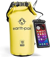 Earth Pak Waterproof Dry Bag: Wirecutter Top Pick Roll-Top Backpack with IPX8 Phone Case for Kayaking & Travel