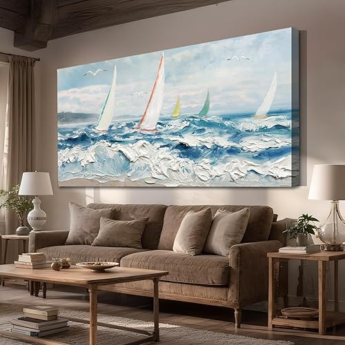 Miniatura 14 de Enartly Arte de pared de flores rosa grande para sala de estar y dormitorio, lienzo con pintura floral, cuadro texturizado retro, obra de arte Flor