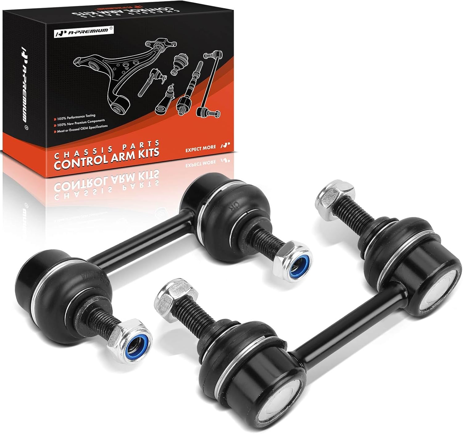 A-Premium 2 x Rear Sway Bar Links Stabilizer Bar Links, Compatible with Mazda 626 1996-2002, MX-6 1993-1997, Ford Probe 1993-1997