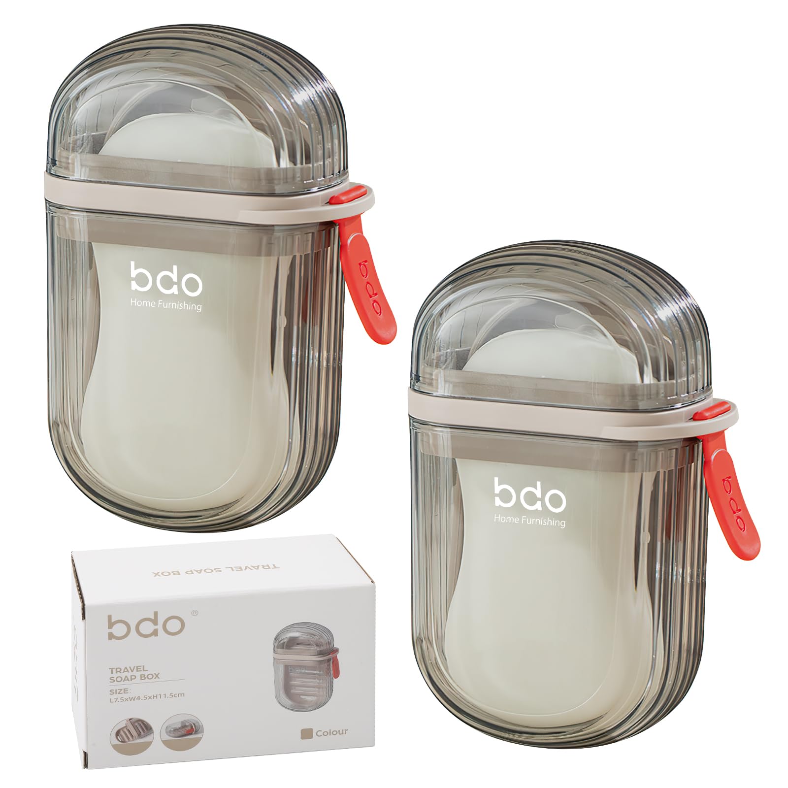 2er Pack Wasserdichte Seifendose Für Reisen – Aus PP, 11,6 X 7 X 4,2 Cm, Mit Abtropffläche, Für Feste Seife & Shampoo