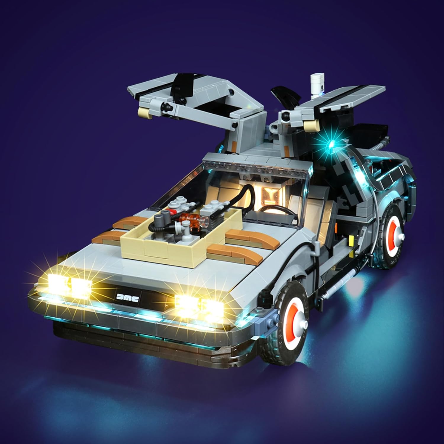 LED Lighting Compatible with Lego Back to The Future Time Machine 10300, Light Kit Compatible with Lego 10300, Giving Light to Model, NOT Included The Model Set（Standard Version）