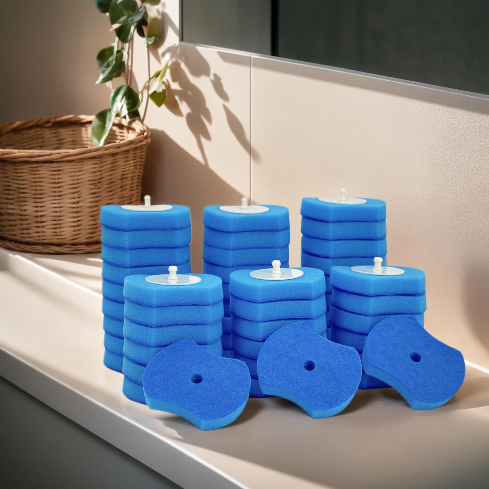 72 almohadillas de repuesto para cepillo de inodoro, repuesto de cepillo de inodoro, solo cepillo de inodoro desechable compatible, recambios de limpiador de inodoro, repuesto de cabezal de