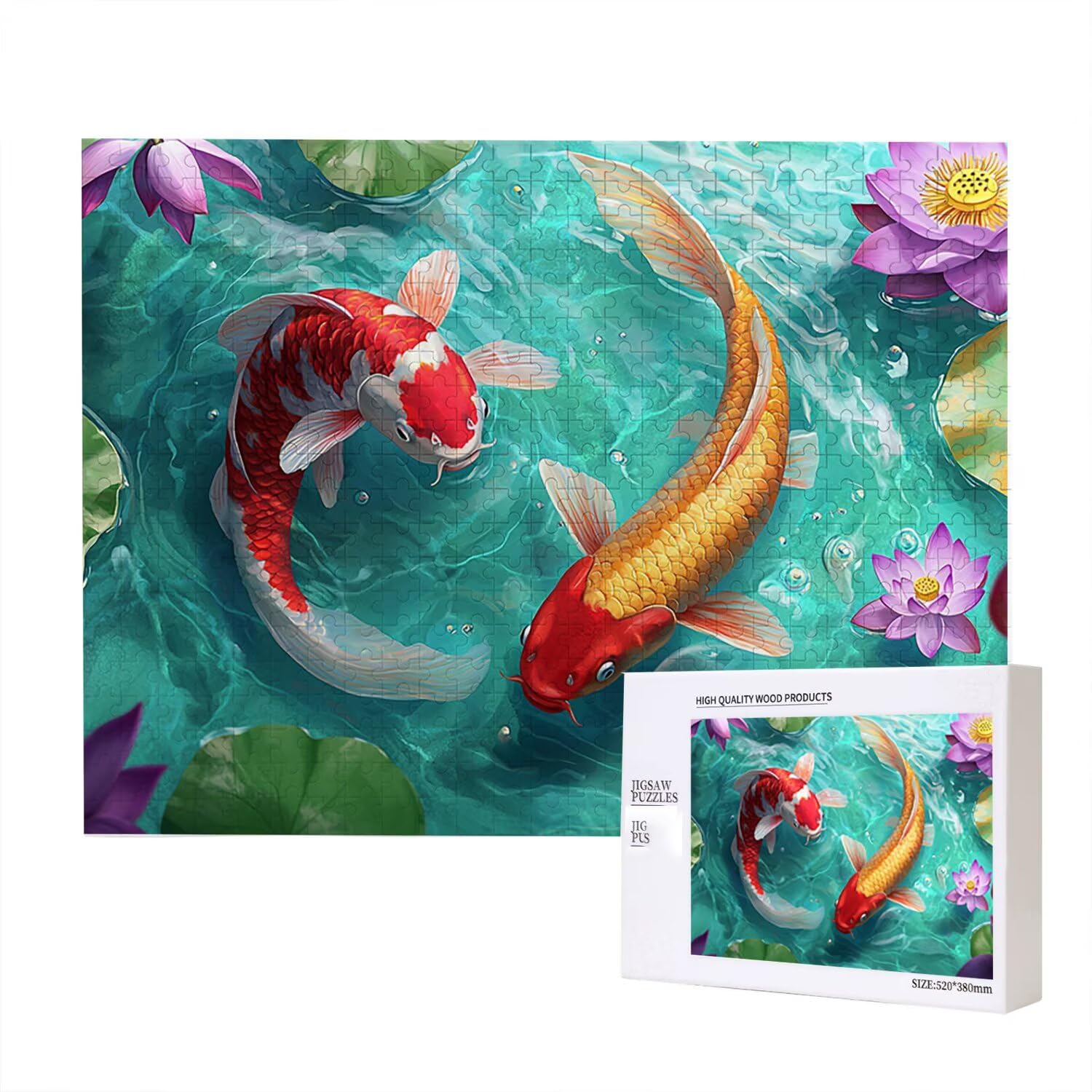 Jigsaw Puzzle, 2000 Pezzi Puzzle Classici, Fiore Di Loto Puzzle Rilassamento Intelligence, Mpossibile Difficile Puzzle Impegnativo per Adulti Puzzle Gioco Familiare, Regalo per Amore Jin Guo fr0-1100