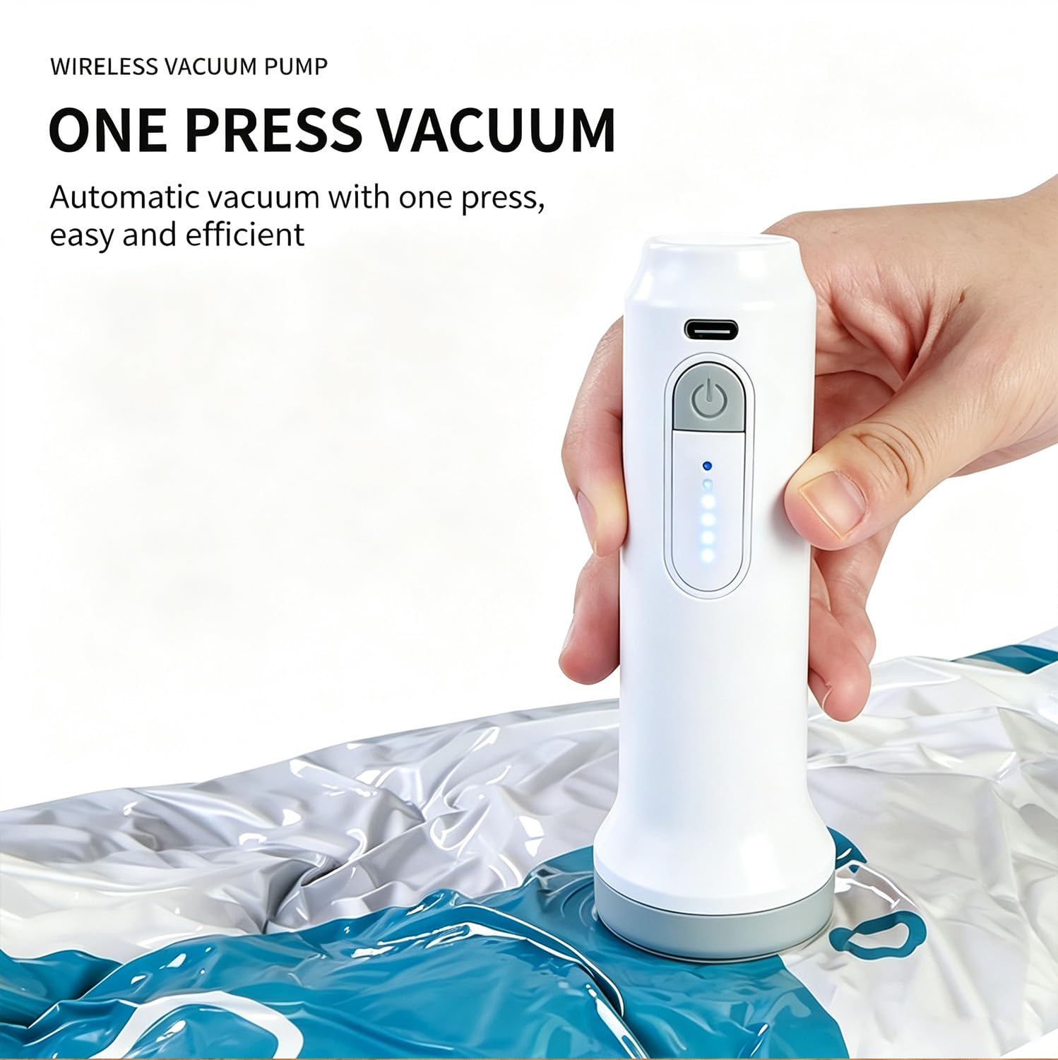 Lot de 9 sacs de compression sous vide PA + PE, gain de place pour bagage à main