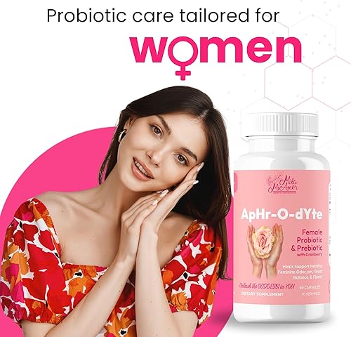 Miniatura 3 de Mila Miamor ApHr-O-dYte - Probiótico y prebiótico para mujer con arándano, sin gluten, suplemento sin OMG para la salud femenina, equilibrio de pH,